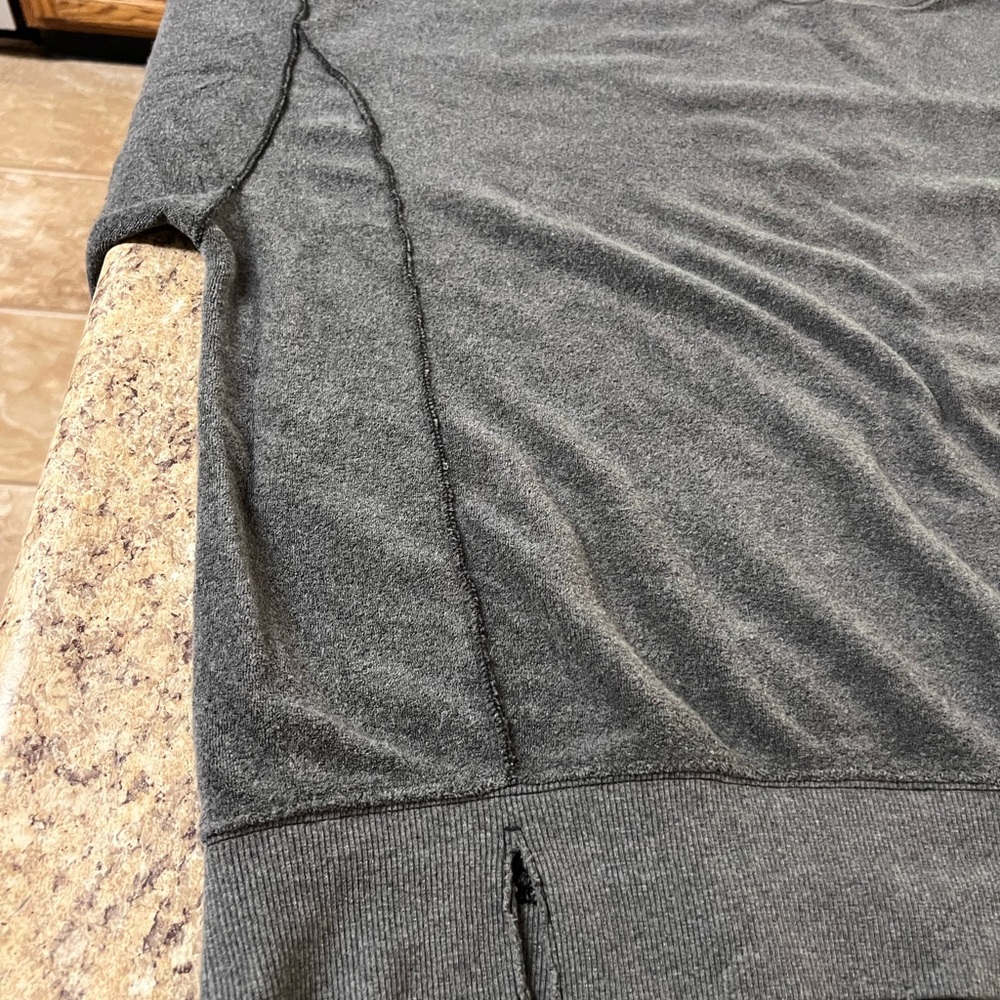 American Eagles Aerie Charcoal Crewneck terry sweatshirt Sweater - Picture 2 of 12